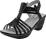 Jambu Women's Cinnamon Wedge Pump,Black,7.5 M US