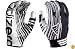 Adidas AdiZero Smoke Football Receiver Glove (White/Black, Large)