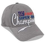 NFL New York Giants Super Bowl XLVI 4-Time Champs Twill Adjustable Hat - Gray ()