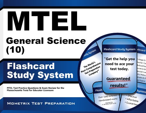 mtel general science 10 flashcard study system mtel test practice questions  exam review for the massachusetts