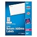 Avery Laser Labels, 0.5 x 1.75 Inches, White, 20,000 Labels Per Box (05967)