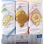 Luvable Friends 3-Pack Patches Hooded Towels, Yellow