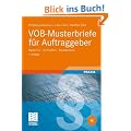 VOB-Musterbriefe f�r Auftraggeber: Bauherren - Architekten - Bauingenieure