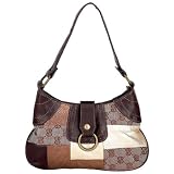 Gigi Chantal Brown Patch Tapestry Purse