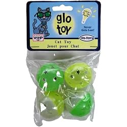 Cat Glow in the Dark Plastic Star Balls 4 pk