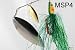 1.7Oz Muskie Spinnerbait with Chartreuse Shad Tinsel Skirt by Born To Fish
