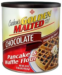 Golden Malted Waffle and Pancake Mix, Chocolate, 33-Ounce Can (Pack of 3)