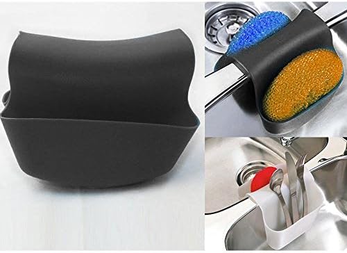 Sink Caddy Faucet Saddles - Black (Set of 2)