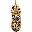 14K Yellow Gold Mezuzah Pendant - 37.00x13.00mm