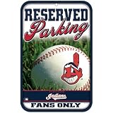 Cleveland Indians Baseball Style Reserved Parking Sign