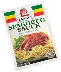 Lawry's Spaghetti Sauce Spice & Seasonings, Original Style, 1.5-Ounce Packets (Pack of 24)