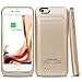 HoneyAKE iPhone 6S Plus Battery Case, iPhone 6 Plus Battery Case, 4200mAh Portable Travel Charger External Protective Charging Case Backup Pack Cover Juice Bank for iPhone 6 Plus/6S Plus 5.5 - Gold