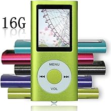 Tomameri Green Color Portable MP4 Player MP3 Player Video Player with Photo Viewer , E-Book Reader , Voice Recorder + 16 GB Micro SD Card