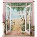 Island Breeze Trompe l'oeil Window Art