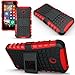 ElBolt TM 3 in 1 Bundle Nokia Lumia 635 / Nokia Lumia 630 Armor Grenade Stand Hard Gel Case -Red with Free Ultra-Sensitive Stylus Pen and Premium Screen Protector by ElBolt TM