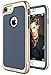 iPhone 7 case, SGM Premium Hybrid [Dual Layer] Armor Case Cover For Apple iPhone 7 [Anti-Slip Design] [Shock Proof] (Dark Blue + Gold)