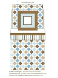 MOD Diamonds/stripes Aqua/chocolate 4 Pc Toddler Bedding Set