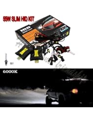 New 55W Xenon HID Head Light Bulbs Slim Ballasts Conversion Kit H1 6000K