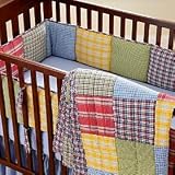 Glad About Plaid Crib Bedding Set - Crib Quilt (Multi Plaid) 36 x 50