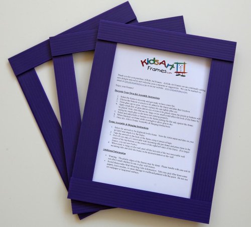 Childrens Toyshop  Toys : Kids Art Frames - Classic Frames - Purple Lightweight Plastic Frames - Standard Size