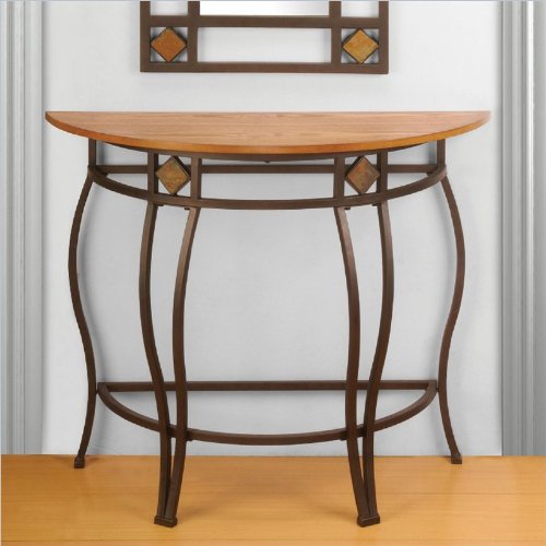 Half Moon Console Table End Tables Accent Living Room Furniture Hall