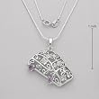 Necklace With 1.05ctw Precious Stones - Genuine Amethysts and Topazes Made in 925 Sterling silver. Total item weight 7.0g Length 18in