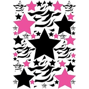 Zebra Print Star Wall Stickers/Decals/Wall Decor Zebra Print Star Wall Stickers/Decals/Wall Decor