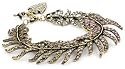 Disney Couture Pocahontas Feather Charm Pave Bracelet