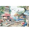 Cafe By The Sea Cntd X-Stitch Kit-14x10