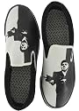 SCARFACE Uzi Mens Slip On Canvas Al Pacino Tony Montana Shoes Sneakers White/Black