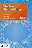 Effective minute taking
