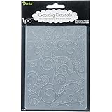 Darice Embossing Folder, 4.25 by 5.75-Inch, Scroll Background