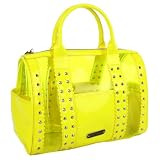 Betsey Johnson BH77225 Satchel,Yellow,One Size