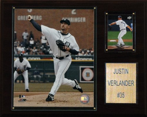 MLB Justin Verlander Detroit Tigers Player Plaque