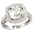 14k White Gold ( 9 mm ) Halo Engagement Green Amethyst Ring w/ 0.493 Carat Brilliant Cut Diamonds & 2.40 Carats Cushion Cut Stone, 9/16 in. (14mm) wide, size 5