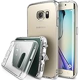 Galaxy S6 Edge Case - Ringke FUSION ***All New Dust Free Cap & Drop Protection*** [FREE Back Film][CRYSTAL VIEW] Premium Crystal Clear Back Shock Absorption Bumper Hard Case with Free Back Film for Samsung Galaxy S6 Edge - Eco/DIY Package