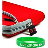 Apple MacBook Pro MB991LL/A 13.3-Inch Laptop Sleeve Slipcase - Dual-Pocket - Red