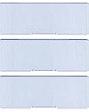Blank Checks Paper Stock-Checks 3 On A Page-100 Per Pack (Blue Diamond)
