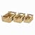 Whitney Design ML-6012 Woven-Maize Rectangular-Shaped Baskets with Wood Handles, Set of 3