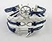 MBOX Vintage Design Infinity Fashion Rope Leather Bracelet Collection