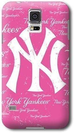 S5 Case, MLB - New York Yankees - Pink Cap Logo Blast - Samsung Galaxy S5 Case - High Quality PC Case