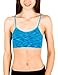 4 Pack Kalon Nylon Spandex Removable Pads Comfort Bras (One Size S/M, Tri-blend Black/Yellow/Blue/Coral)