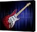 Abstract Electric Guitar Canvas Print / Canvas Art - Artist Michael Tompsett