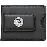 LogoArt Dale Earnhardt Enamel Sterling Silver and Black Leather Money Clip