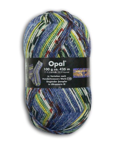 OPAL 靴下用毛糸 1437_Hundertwasser (フンデルトヴァッサー) 100g/玉, 425m
