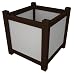 16" Recycled Tuscan Veranda Outdoor Garden Planter - Weathered Chocolate Brown
