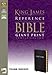 KJV, Reference Bible, Giant Print, Bonded Leather, Black, Indexed, Red Letter Edition (King James Reference Line)