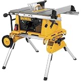 DEWALT DW744XRS 10-inch Job Site Table Saw with Rolling Stand