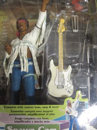 Jimi Hendrix Woodstock Festival Action Figure with Guitar and Amps By Mcfarlane