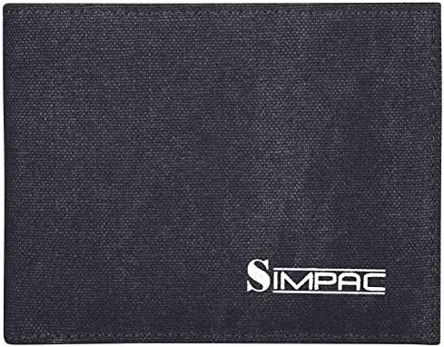 Simpac Mini Ultra-thin Fashion Canvas Wallet Multifunction Wallet Card Package(black)